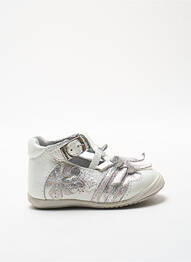 Sandales/nu pieds matière lisse bout rond blanc CATIMINI fille