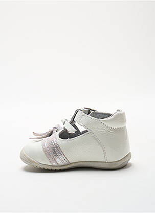 Sandales/nu pieds matière lisse bout rond blanc CATIMINI fille
