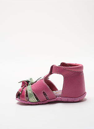 Sandales/nu pieds tissage métallisé bout ouvert rose CATIMINI fille