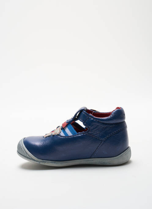 Bottillons matière lisse bout rond bleu CATIMINI fille