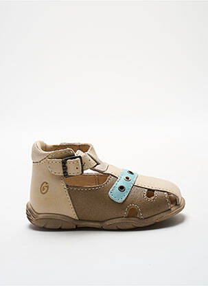 Sandales/nu pieds fermeture bride(s) bout rond beige GBB garcon