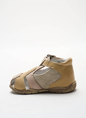 Sandales/nu pieds matière lisse bout ouvert beige GBB garçon