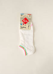 Chaussettes blanc KINDY pour femme seconde vue