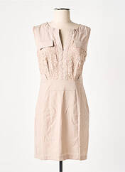 Robe courte beige LUCY PARIS pour femme seconde vue