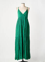 Robe longue vert fonce GOA pour femme seconde vue