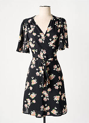 Robe mi-longue noir THE GOOD FAMILY pour femme