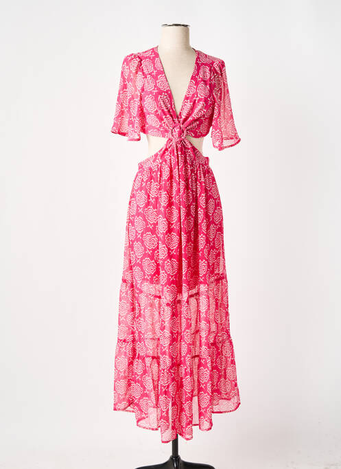 Robe longue rose Y'COO pour femme