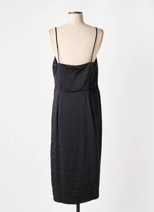 Robe mi-longue noir CAMAIEU pour femme