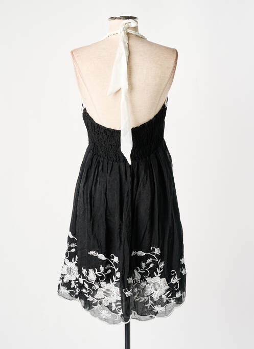 Robe mi-longue noir TOI ET MOI pour femme