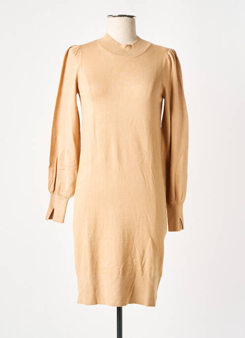 Robe pull beige CAMAIEU pour femme