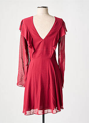 Robe mi-longue coupe fluide manches longues rouge PEPE JEANS femme