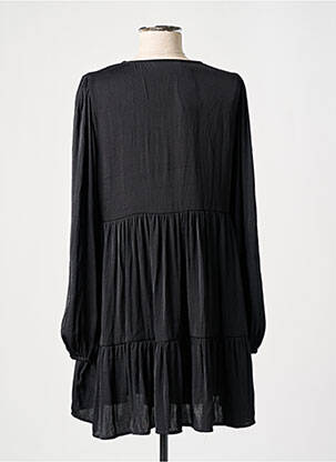 Robe courte manches longues manches longues noir CAMAIEU femme