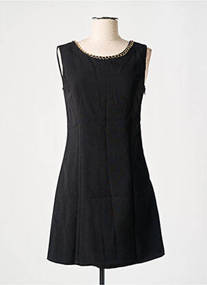 Robe longue coupe évasée sans manche noir LUCY & CO femme