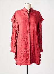 Robe mi-longue manches longues manches longues rouge PEPE JEANS femme