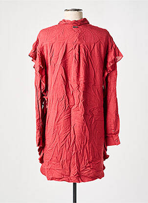 Robe mi-longue manches longues manches longues rouge PEPE JEANS femme
