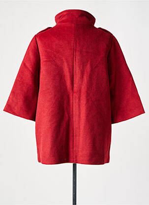 Manteau court coupe droite sans capuche rouge MEXX femme