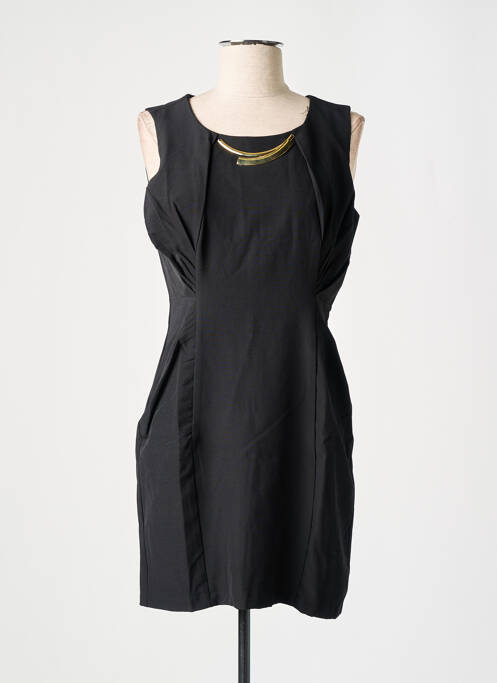 Robe mi-longue sans manche sans manche noir LUCY & CO femme