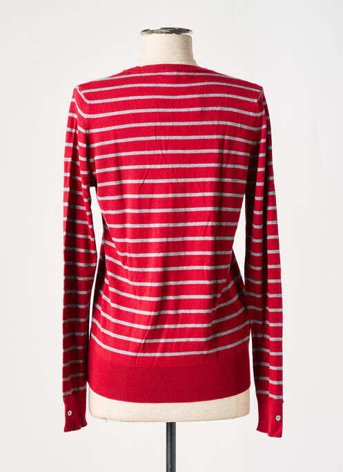 Gilet manches longues rouge LACOSTE pour femme