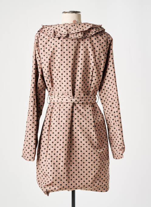 Manteau long marron LUCY PARIS pour femme