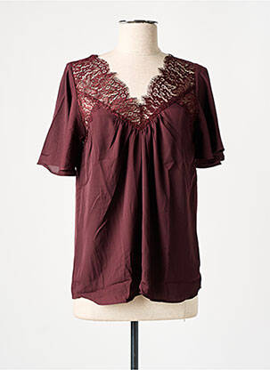 Top manches courtes manches courtes rouge DAYCOLLECT!ON femme