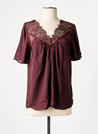 Top manches courtes manches courtes rouge DAYCOLLECT!ON femme