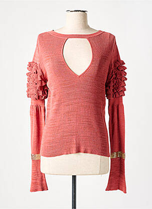 Pull coupe cintrée manches longues orange PATRIZIA PEPE femme