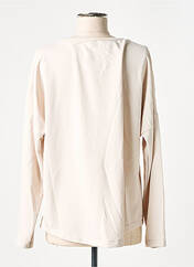 Sweat-shirt beige MADE IN ITALY pour femme seconde vue