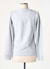 Sweat-shirt gris CAMAIEU pour femme seconde vue