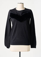 Sweat-shirt noir CAMAIEU pour femme seconde vue