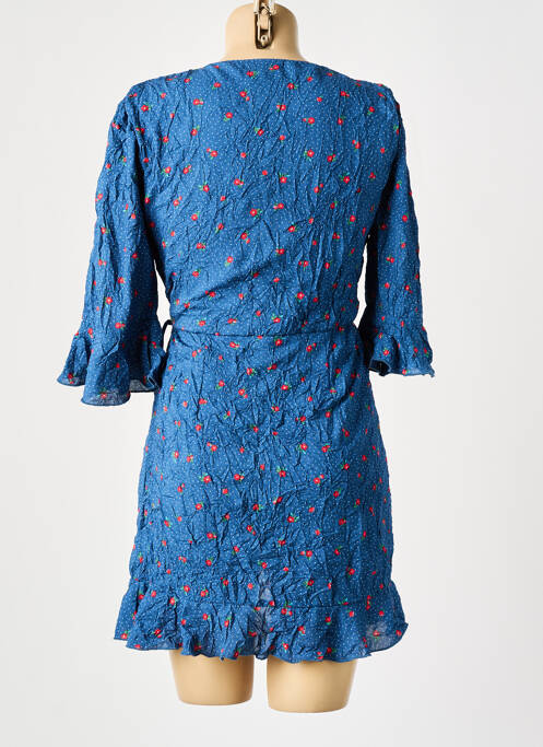 Combishort coupe cintrée manches 3/4 bleu PEPE JEANS fille