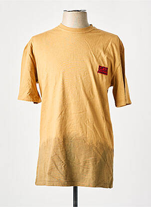 T-shirt broderie manches courtes marron CATERPILLAR homme