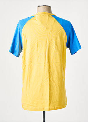 T-shirt broderie manches courtes jaune CATERPILLAR homme