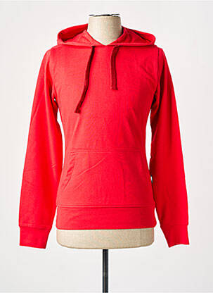 Sweat-shirt à capuche poches manches longues rouge SLAZENGER homme