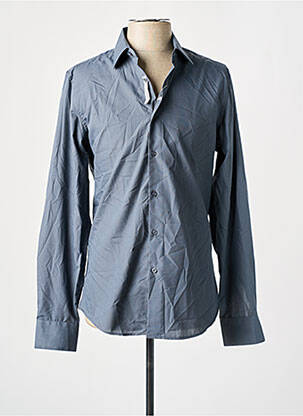 Chemise manches longues gris BILL TORNADE pour homme