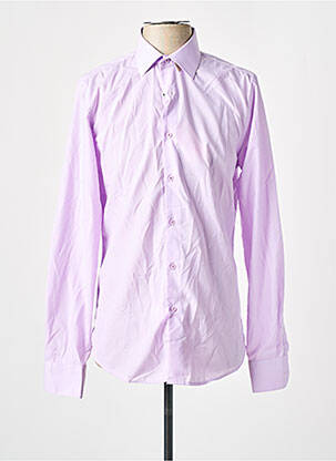 Chemise manches longues violet BILL TORNADE pour homme