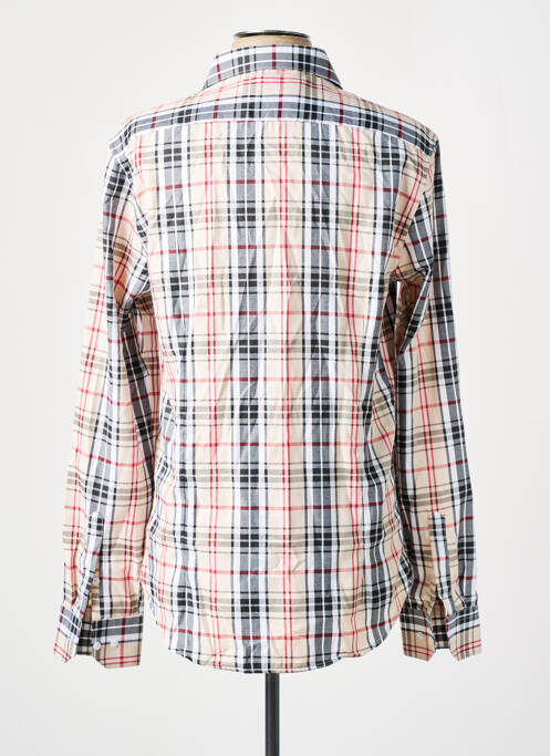Chemise manches longues poignets boutonnés beige BILL TORNADE homme