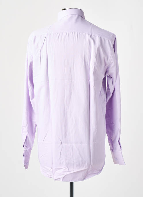 Chemise manches longues violet BILL TORNADE pour homme