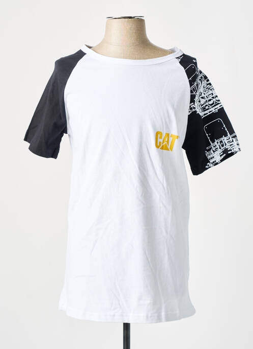 T-shirt blanc CATERPILLAR pour homme