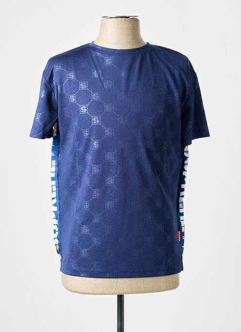 T-shirt bleu SUPREME pour homme