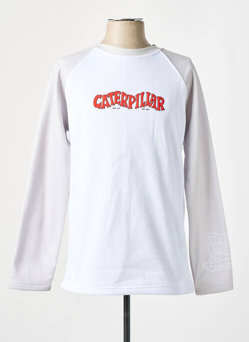 Sweat-shirt beige CATERPILLAR pour homme