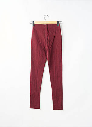 Jegging tissage jersey taille haute rouge ALCOTT femme