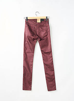 Pantalon slim taille haute taille haute rouge FIVEUNITS femme