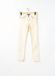 Jeans coupe slim taille basse taille basse beige RALPH LAUREN femme