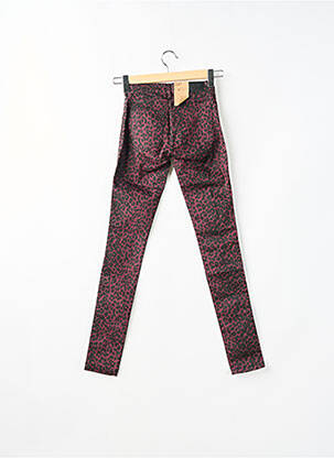 Pantalon slim taille haute taille haute rouge FIVEUNITS femme