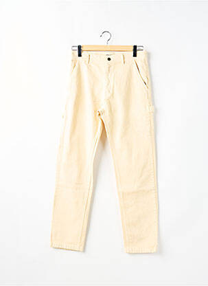 Jeans coupe droite taille haute taille haute beige CATERPILLAR femme