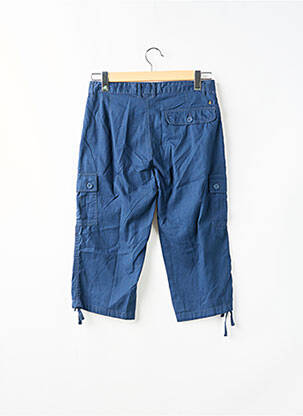 Pantacourt taille haute taille haute bleu TORRENTE femme