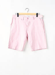 Bermuda stretch taille normale rose BILL TORNADE homme