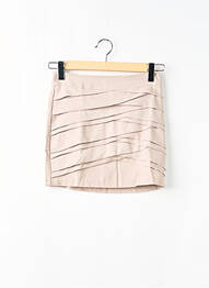 Jupe courte doublure beige LUCY PARIS femme
