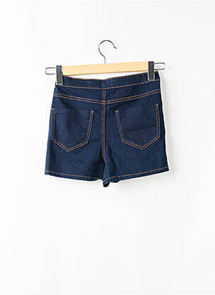 Short tissage denim taille haute bleu DENIM CO femme