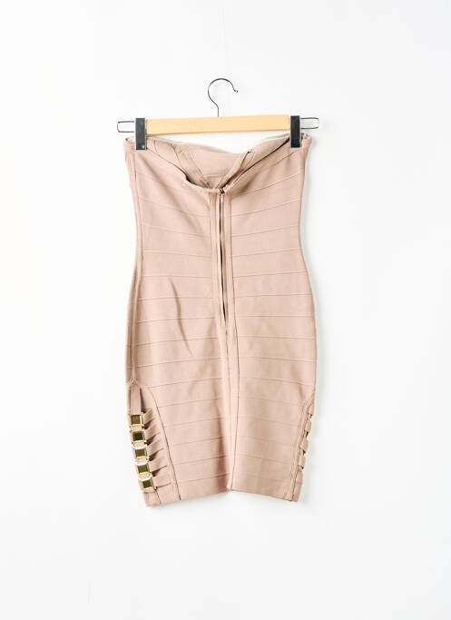 Robe courte beige LUCY PARIS pour femme